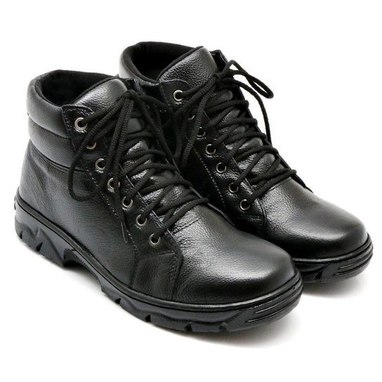 Bota Masculina Adventure Coturno 100% Couro Especial