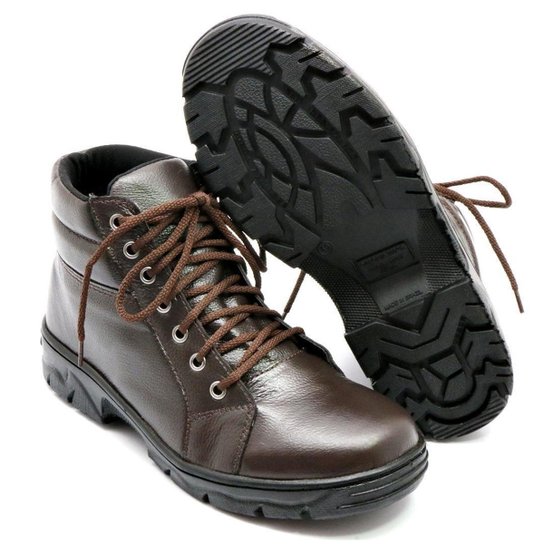Bota Masculina Adventure Coturno 100% Couro Especial