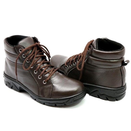 Bota Masculina Adventure Coturno 100% Couro Especial