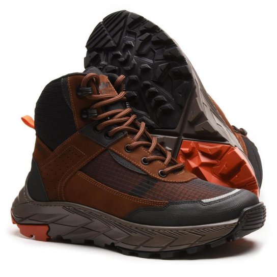 Bota Masculina Adventure Couro Esportes Trilas Aventuras