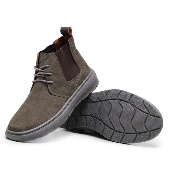 Bota Masculina Estilo Chelsea Boots Em Couro legitimo Conforto