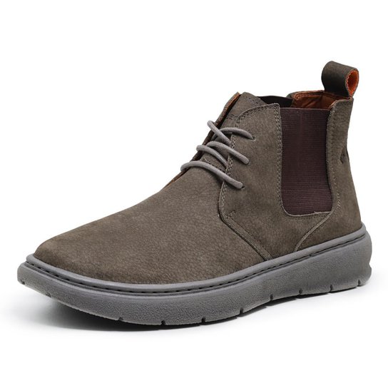 Bota Masculina Estilo Chelsea Boots Em Couro legitimo Conforto