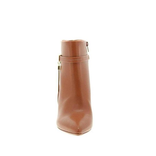 Bota Vizzano Cano Curto Bico Fino Tira com Detalhe Chapinha Cor:;Tamanho:33;Gênero:Feminino