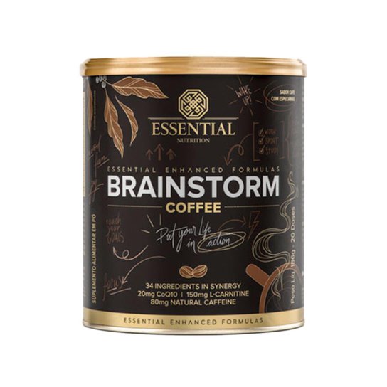 Brainstorm Coffee Lata 186g - Essential Nutrition