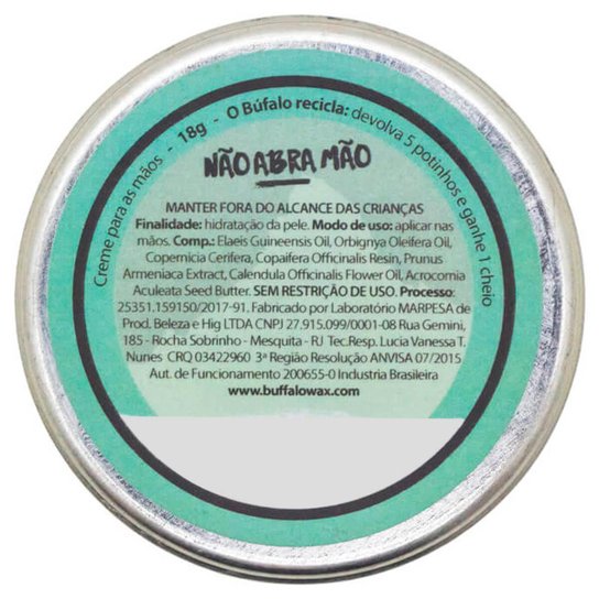 Buffalo Wax Vegana - Pomada Cicatrização