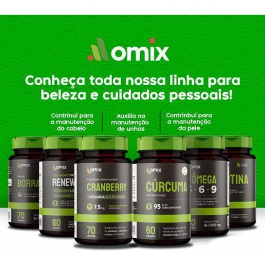 Cabelo, Pele & Unha - 70 cápsulas - Omix