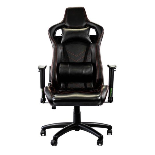 Cadeira Gamer Racer Giratória Gallant Altura Regulável Preta e Vermelha GCD100RPUA-PT