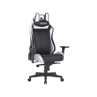 Cadeira Gamer Techni Sport Reclinável Giratória Preta e Prata TS62