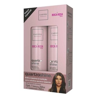 Cadiveu Essentials Quartzo Shine by Boca Rosa Hair Kit Shampoo + Condicionador Kit