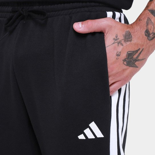 Calça Adidas French Terry 3 Listras Masculina