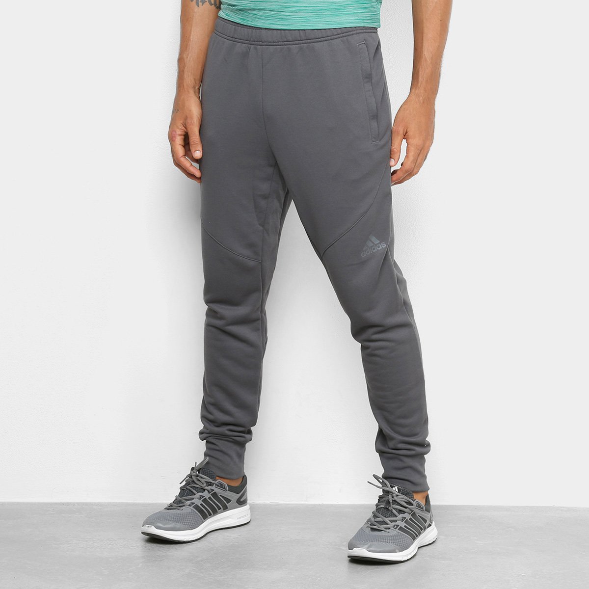 calça da adidas cinza