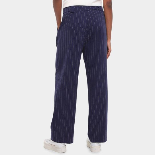 Calça Alfaitaria Hering Listrada Feminina