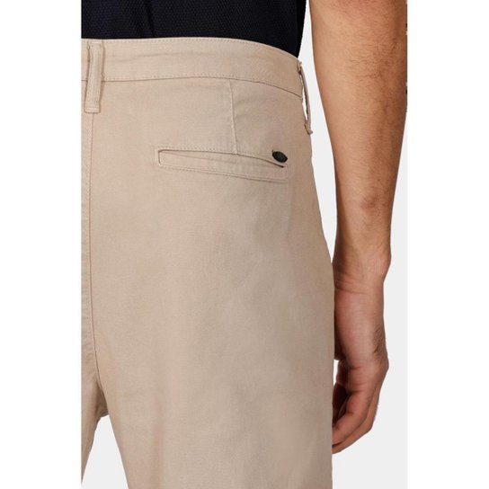 Calça Aramis Chino Skinny Sarjada Cáqui