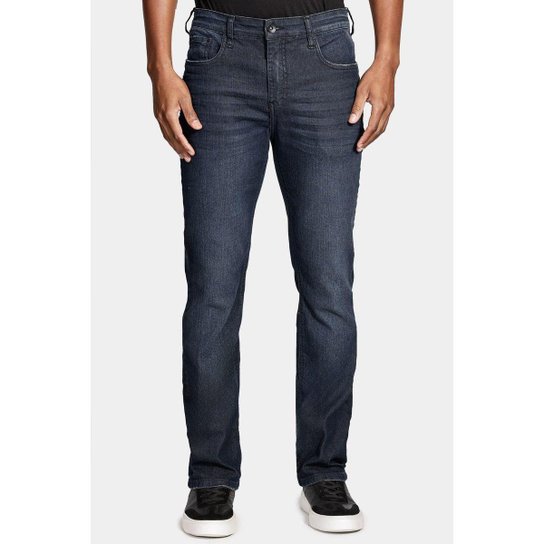 Calça Aramis Jeans Regular Blue Jateada Azul Escuro