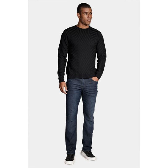 Calça Aramis Jeans Regular Blue Jateada Azul Escuro