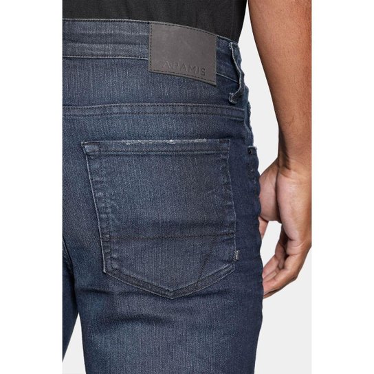 Calça Aramis Jeans Regular Blue Jateada Azul Escuro