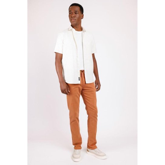 Calça Aramis Slim Moletom Color Telha