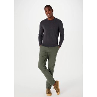 Calça Básica Hering Em Sarja Chino Masculina
