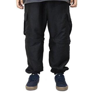 Calça Cargo Jogger Your Face Estilo Esporte Urbano Skate Bolsos Laterais Vira Bermuda Poliéster 