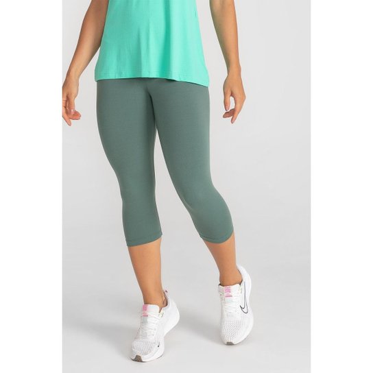 Calça Corsário Trinys Essentials High Compression Verde