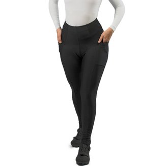 Calça de ciclismo feminina Free Force Basic com 3 bolsos