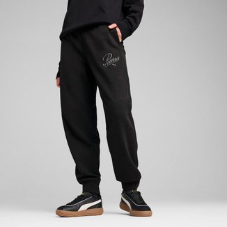 Calça de Moletom ESS SCRIPT Comfort Feminina