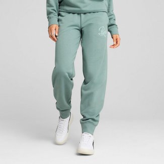 Calça de Moletom ESS SCRIPT Comfort Feminina