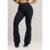 Calça Feminina Flare Pantalona Suplex Cintura Alta Mvb Modas - Preto
