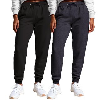 Calça Feminina Moletom Flanelada Slim Bolsos Algodão Kit 2