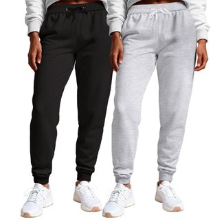 Calça Feminina Moletom Flanelada Slim Bolsos Algodão Kit 2