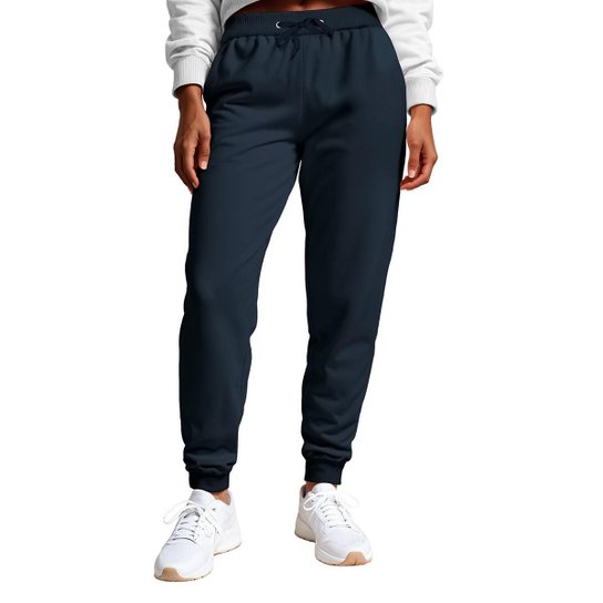 Calça Feminina Moletom Flanelada Slim Bolsos Algodão Kit 2