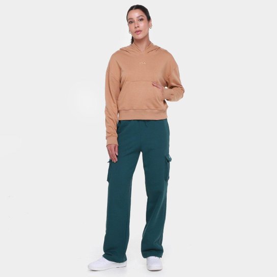 Calça Fila Comfort Cargo Letter Feminina