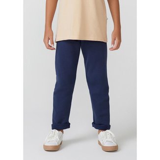 Calça Infantil Hering em Moletom Reta Masculina