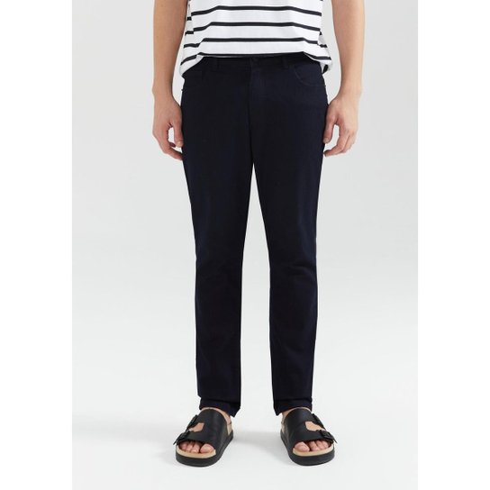 Calça Jeans Hering Básica Slim Com Elastano Masculina