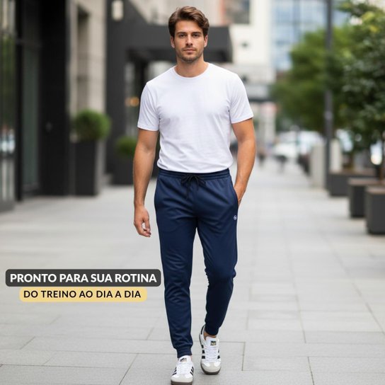 Calça Jogger Masculina Dry Slim Fit Esporte Casual Treino Academia