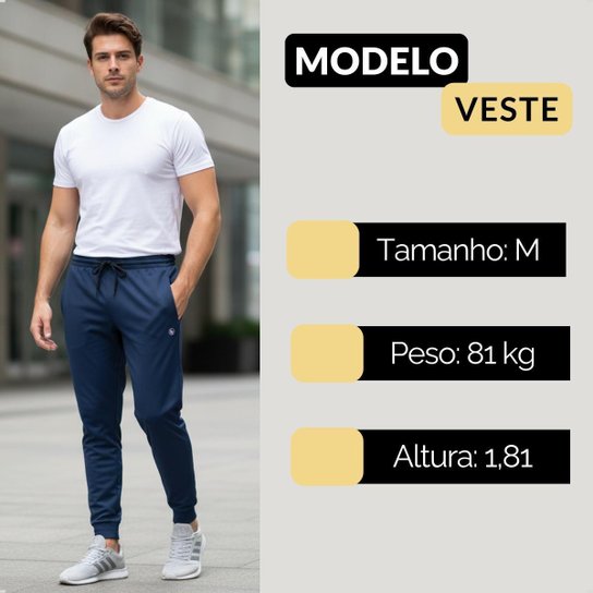 Calça Jogger Masculina Dry Slim Fit Esporte Casual Treino Academia