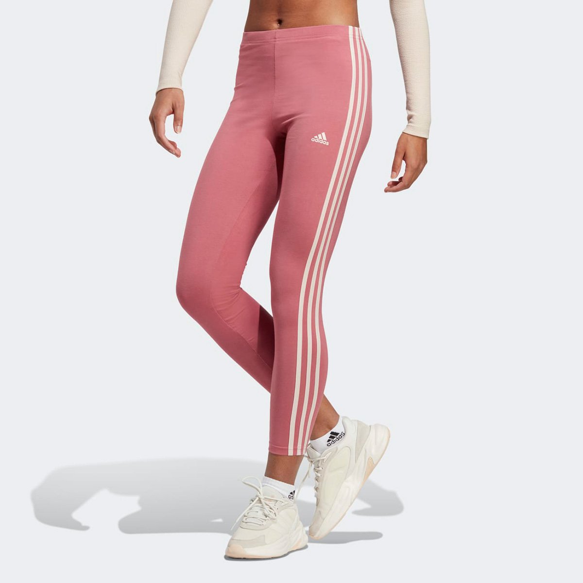 Calça Legging Adidas Listras Hw Feminina
