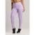 Calça Legging Bolsos Cintura Alta Feminina Fitness Jacquard Mvb Modas - Lilás