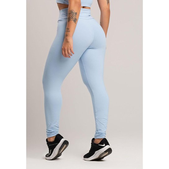 Calça Legging Cintura Alta Fitness Poliamida Mvb Modas