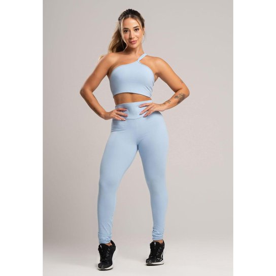 Calça Legging Cintura Alta Fitness Poliamida Mvb Modas