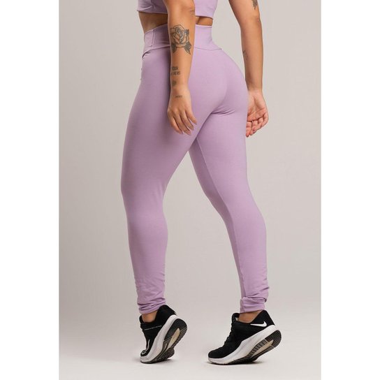 Calça Legging Cintura Alta Fitness Poliamida Mvb Modas