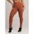 Calça Legging Cintura Alta Fitness Poliamida Mvb Modas - Marrom