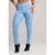 Calça Legging Cintura Alta Recortes Texturizada Jacquard MVB Modas - Azul