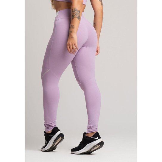 Calça Legging com Elástico Cintura Alta Feminina Poliamida Mvb Modas