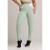 Calça Legging Cós Off White Cintura Alta Poliamida Mvb Modas - Verde