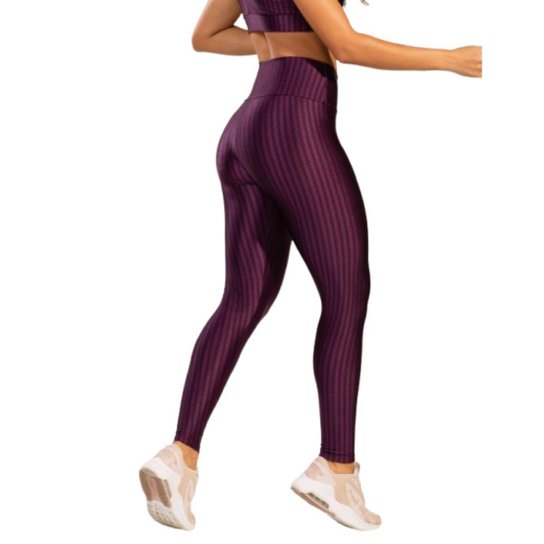 Calça Legging de Academia New Zig 3D Serra e Mar Kit Com Duas Cores Roupa de Treino Moda Fitnees