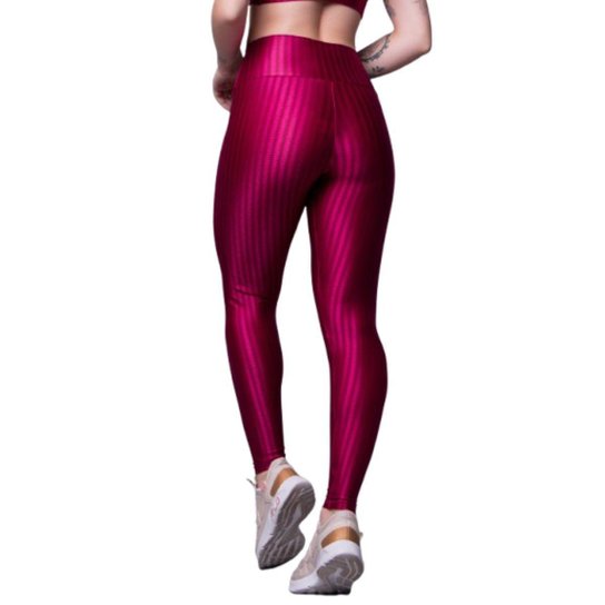 Calça Legging de Academia New Zig 3D Vekyo Kit Com Duas Cores Cós Alto Treino
