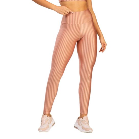 Calça Legging de Academia New Zig 3D Vekyo Kit Com Duas Cores Cós Alto Treino