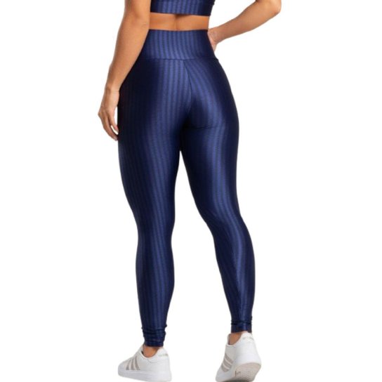 Calça Legging de Academia New Zig 3D Vekyo Kit Com Duas Cores Cós Alto Treino