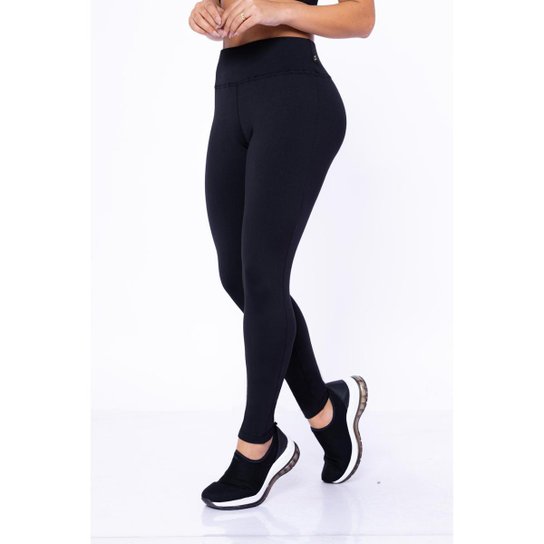 Calça Legging Flanelada Wolfox Térmica Pelúcida Quentinha Inverno Tecido Suplex Feminina